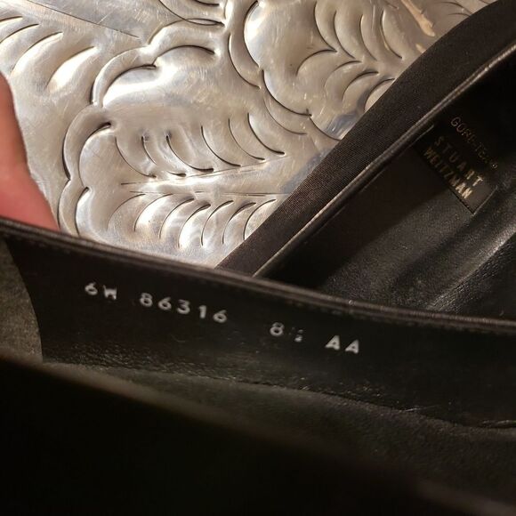 Stuart Weitzman loafers goretex, black 1 inch 👠 - Picture 5 of 7